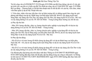 Công văn 3384/LĐTBXH-TL chế độ tiền lương và phụ cấp lương cán bộ, viên chức làm việc tại dự án của Ban QLDA Mỹ Thuận