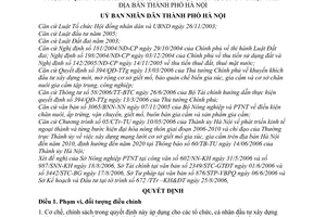 Quyết định 156/2006/QĐ-UBND khuyến khích đầu tư xây dựng cơ sở giết mổ, bảo quản chế biến gia súc, gia cầm tập trung,công nghiệp thành phố Hà Nội