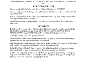 Quyết định 218/2006/QĐ-UBND quy chế tạm thời quản lý cụm công nghiệp Bình Dương