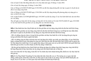 Quyết định 1445/QĐ-UBND 2006 Bộ đơn giá khảo sát xây dựng công trình tỉnh Kiên Giang