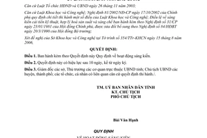 Quyết định 57/2006/QĐ-UBND hoạt động sáng kiến tỉnh Bắc Giang