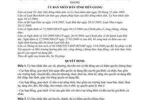 Quyết định 45/2006/QĐ-UBND thẩm quyền, địa hạt thực hiện công chứng