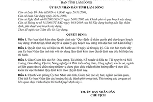 Quyết định 61/2006/QĐ-UBND thẩm quyền phê duyệt quy hoạch xây dựng