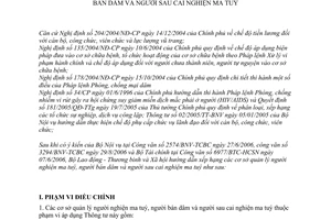 Thông tư 11/2006/TT-BLĐTBXH hướng dẫn xếp hạng cơ sở quản lý người nghiện ma tuý bán dâm sau cai nghiện ma tuý