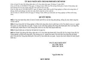 Quyết định 137/2006/QĐ-UBND chính sách hỗ trợ nông dân phòng trừ rầy nâu, bệnh vàng lùn, lùn xoắn lá hại lúa