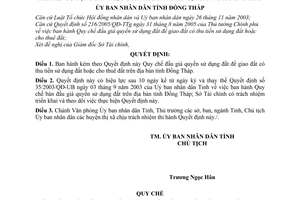 Quyết định 53/2006/QĐ-UBND Quy chế đấu giá quyền sử dụng đất giao đất