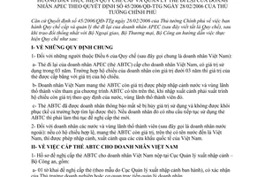 Thông tư 10/2006/TT-BCA thực hiện Quy chế cấp quản lý thẻ đi lại doanh nhân APEC theo 45/2006/QĐ-TTg