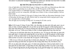 Quyết định 1222/QĐ-BTNMT tổ chức tiếp nhận, xử lý phản ánh, kiến nghị cá nhân, tổ chức doanh nghiệp lĩnh vực bộ Tài Nguyên môi trường quản lý