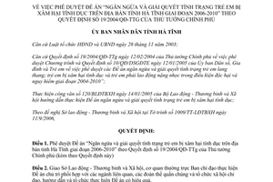 Quyết định 49/2006/QĐ-UBND Ngăn ngừa và giải quyết tình trạng trẻ em bị xâm hại tình dục Hà Tĩnh