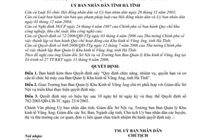 Quyết định 50/2006/QĐ-UBND chức năng, nhiệm vụ, quyền hạn và cơ cấu tổ chức