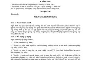 Nghị định 104/2006/NĐ-CP quyền đối với giống cây trồng hướng dẫn Luật Sở hữu trí tuệ