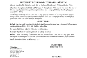 Quyết định 2893/QĐ-UBND Chương trình khoa học - công nghệ hỗ trợ doanh nghiệp