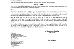 Quyết định 86/2006/QĐ-UBND Đề án Cải cách thủ tục hành chính