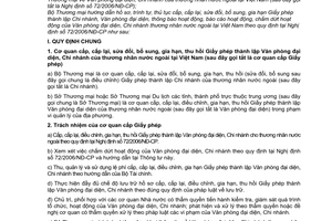 Thông tư 11/2006/TT-BTM Văn phòng đại diện, Chi nhánh thương nhân nước ngoài tại Việt Nam hướng dẫn thực hiện 72/2006/NĐ-CP