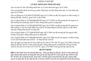 Quyết định 353/2006/QĐ-UBND đơn giá đăng ký đất đai lập hồ sơ địa chính