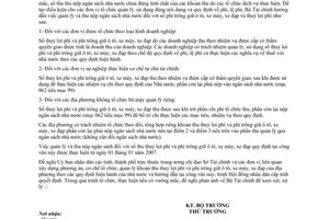 Công văn 12602/BTC-NSNN hướng dẫn quản lý thu nộp ngân sách đối với khoản thu