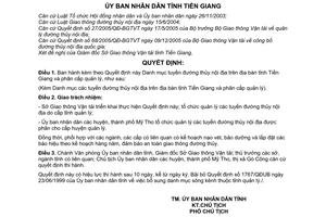 Quyết định 51/2006/QĐ-UBND Danh mục tuyến đường thủy nội địa
