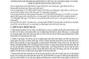 Thông tư liên tịch 93/2006/TTLT-BTC-BKHCN hướng dẫn chế độ khoán kinh phí của đề tài dự án khoa học công nghệ sử dụng ngân sách nhà nước
