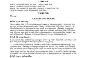 Nghị định 115/2006/NĐ-CP tổ chức hoạt động Thanh tra Bưu chính, Viễn thông Công nghệ thông tin