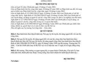 Quyết định 12/2006/QĐ-BNV  Nội quy kỳ thi tuyển, thi nâng ngạch cán bộ, công chức