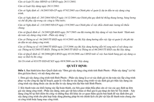 Quyết định 101/2006/QĐ-UBND Đơn giá xây dựng công trình tỉnh Bình Phước