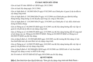 Quyết định 100/2006/QĐ-UBND  Đơn giá xây dựng công trình tỉnh Bình Phước