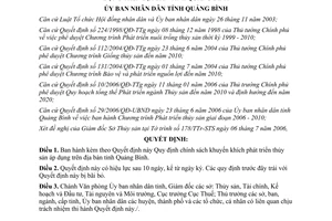 Quyết định 43/2006/QĐ-UBND chính sách khuyến khích phát triển thủy sản Quảng Bình