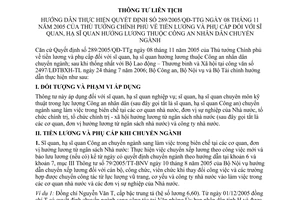 Thông tư liên tịch 06/2006/TTLT-BCA-BNV-BTC tiền lương phụ cấp hạ sĩ quan hưởng lương thuộc Công an nhân dân chuyển ngành hướng dẫn QĐ 289/2005/QĐ-TTG