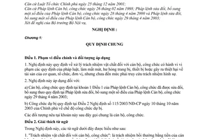 Nghị định 118/2006/NĐ-CP xử lý trách nhiệm vật chất đối với cán bộ, công chức