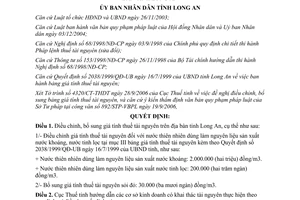 Quyết định 48/2006/QĐ-UBND điều chỉnh giá tính thuế tài nguyên trên