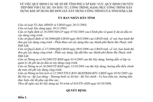 Quyết định 42/2006/QĐ-UBND hệ số để tính phụ cấp khu vực quy định chuyển tiếp