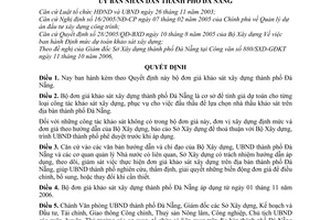 Quyết định 90/2006/QĐ-UBND bộ đơn giá khảo sát xây dựng thành phố Đà Nẵng