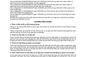 Thông tư 43/2006/TT-BGDĐT hướng dẫn thanh tra toàn diện nhà trường, cơ sở giáo dục khác thanh tra hoạt động sư phạm nhà giáo