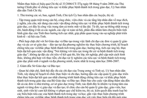 Chỉ thị 25/2006/CT-UBND chống tiêu cực khắc phục bệnh thành tích trong giáo dục Đồng Tháp