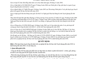 Quyết định 79/2006/QĐ-UBND phát triển sự nghiệp Thể dục thể thao tỉnh Tuyên Quang