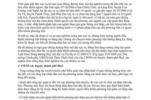 Chỉ thị 48/2006/CT-UBND bảo đảm trật tự an toàn giao thông đường thủy Thừa Thiên Huế