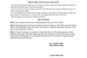 Quyết định 2045/QĐ-NHNN mức lãi suất cơ bản bằng Đồng Việt Nam thay thế 1887/QĐ-NHNN