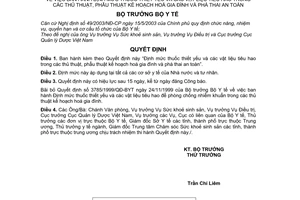 Quyết định 34/2006/QĐ-BYT Định mức thuốc thiết yếu vật liệu tiêu hao thủ thuật, phẫu thuật kế hoạch hoá gia đình,phá thai an toàn