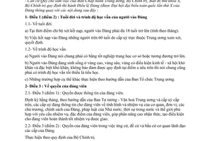 Quy định 23-QĐ/TW thi hành Điều lệ Đảng