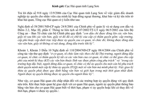 Công văn 5259/TCHQ-GSQL giám đốc doanh nghiệp ủy quyền cho nhân viên ký hợp đồng ngoại thương, khai báo và ký tên trên tờ khai hải quan