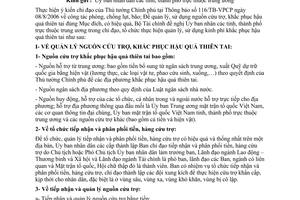 Công văn 14049/BTC-NSNN quản lý, sử dụng nguồn cứu trợ, khắc phục hậu quả thiên tai của các địa phương