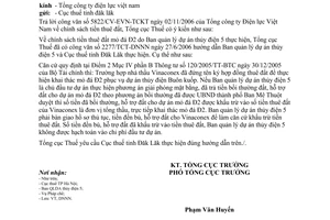 Công văn 4289/TCT-DNNN chính sách tiền thuê đất