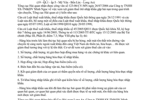 Công văn 5725/TCHQ-KTTT xem xét giảm thuế ôtô nhập khẩu gặp hải nạn trong quá trình vận chuyển