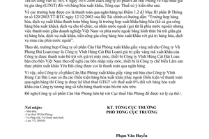 Công văn 4424/TCT-DNNN Thuế GTGT hàng xuất khẩu