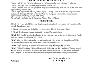 Quyết định 88/2006/QĐ-UBND Hỗ trợ cho cán bộ làm công tác giảm nghèo cấp xã