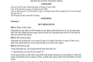 Nghị định 138/2006/NĐ-CP hướng dẫn Bộ luật dân sự về quan hệ dân sự có yếu tố nước ngoài