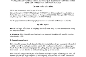 Quyết định 807/QĐ-UBND năm 2006 điều chỉnh bổ sung quy hoạch cấp nước