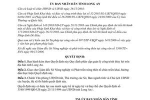 Quyết định 58/2006/QĐ-UBND về Quy định phân cấp quản lý công trình thủy lợi trên