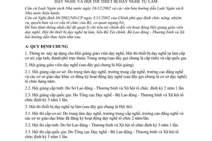Thông tư liên tịch 109/2006/TTLT/BTC-BLĐTBXH hướng dẫn nội dung chi mức chi quản lý kinh phí Hội giảng giáo viên dạy nghề Hội thi thiết bị tự làm