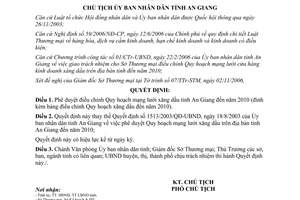 Quyết định 2330/QĐ-UBND năm 2006 điều chỉnh Quy hoạch mạng lưới xăng dầu